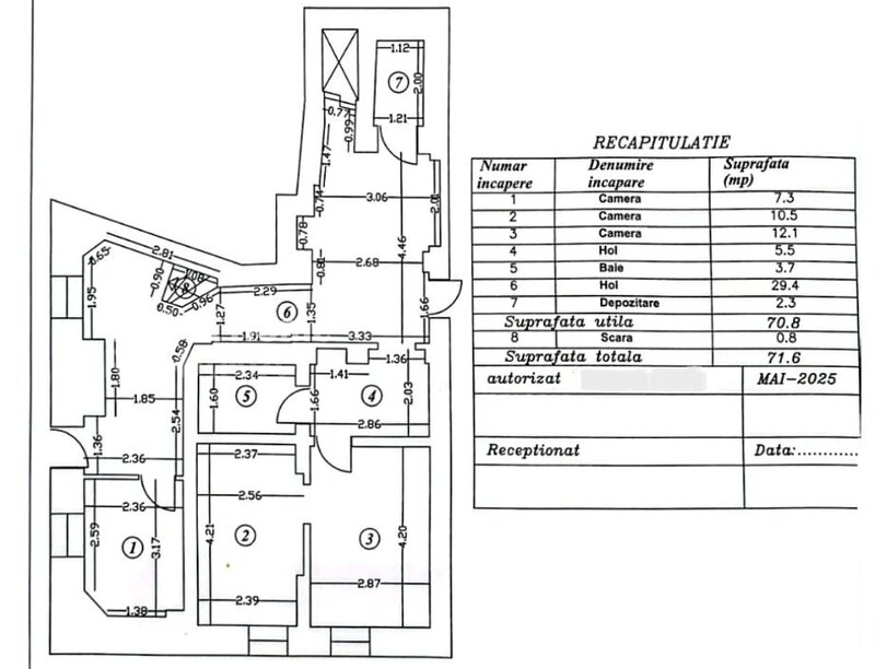 Lascar Catargiu, spatiu de birouri 4 camere 70.8 mp, vila interbelica.